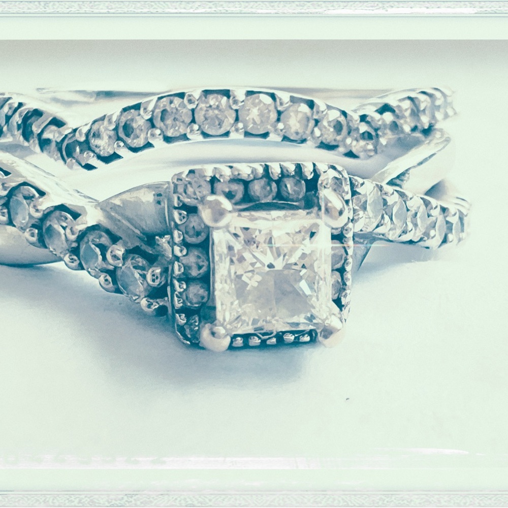 Zales Princess-Cut Diamond Bridal Set 💍